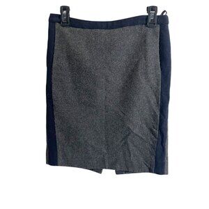 J.Crew Pencil‎ Skirt Womens Size 4 Gray Wool Blend Mid-Length